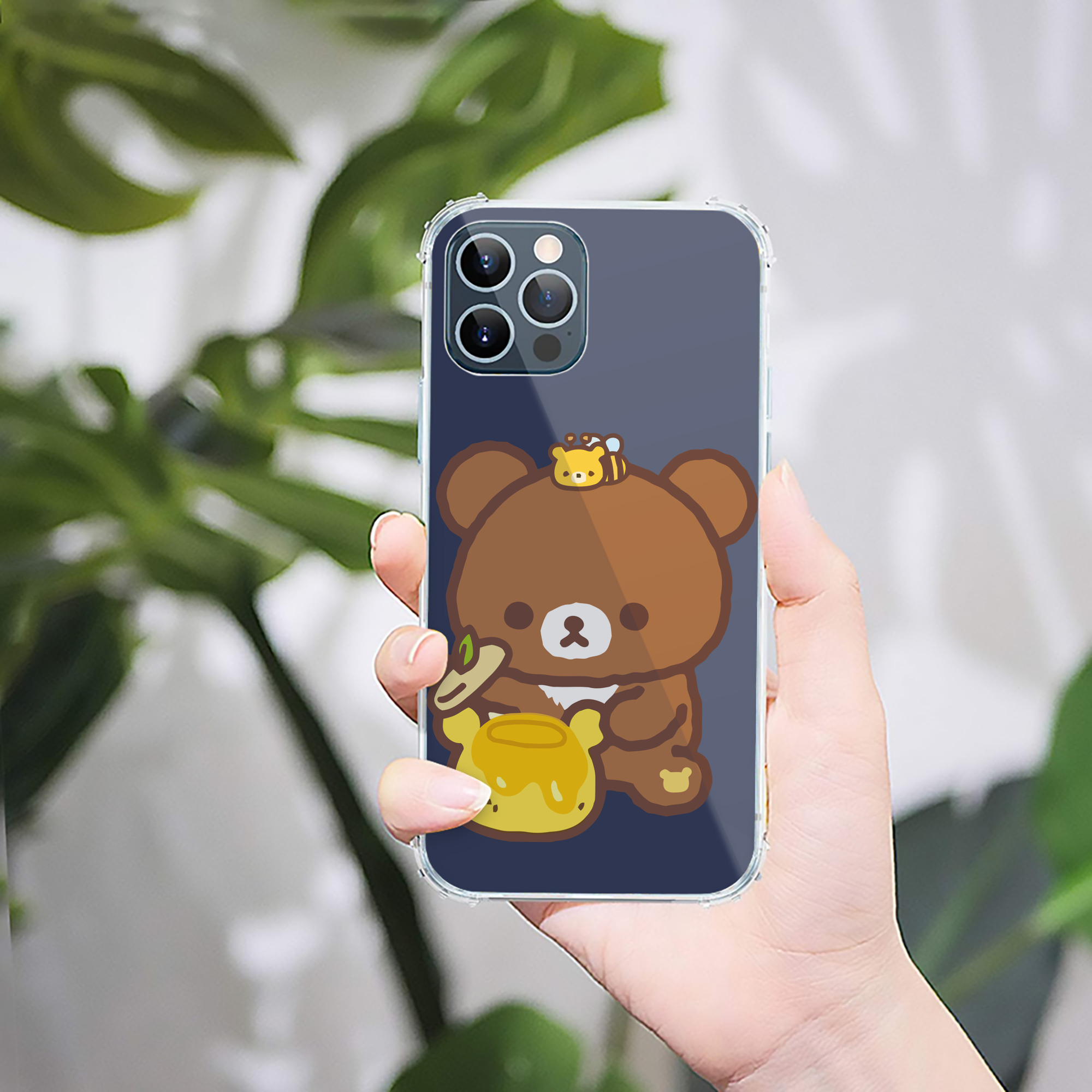 （画像用） リラックマ リラックマ キイロイトリ Rilakkuma Korilakkuma Kiiroitori 【iPhone 12シリーズ対応】透明スマホケース（クリアソフトケース）